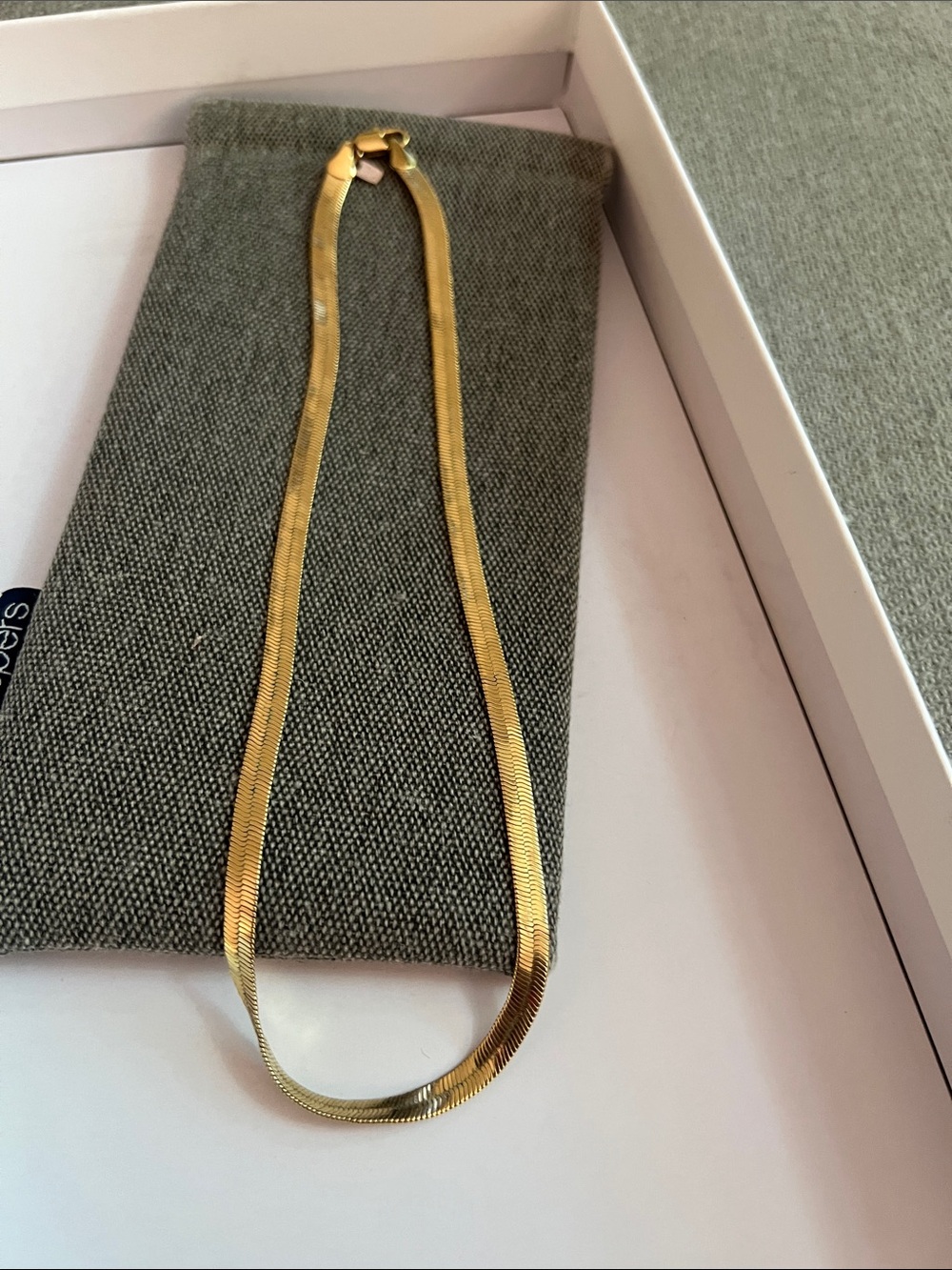 Goldtone Herringbone Chain